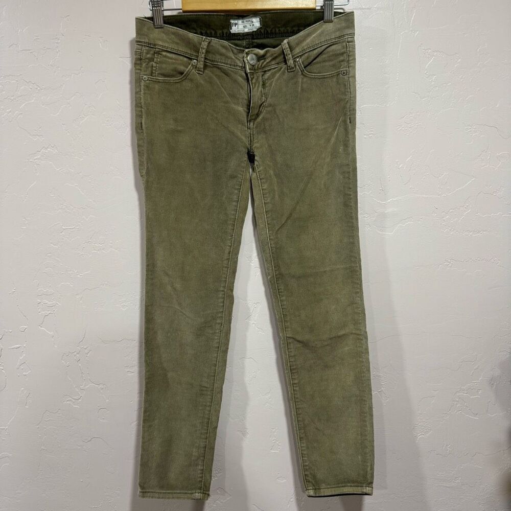 Free People Olive Corduroy Size 24 Pants